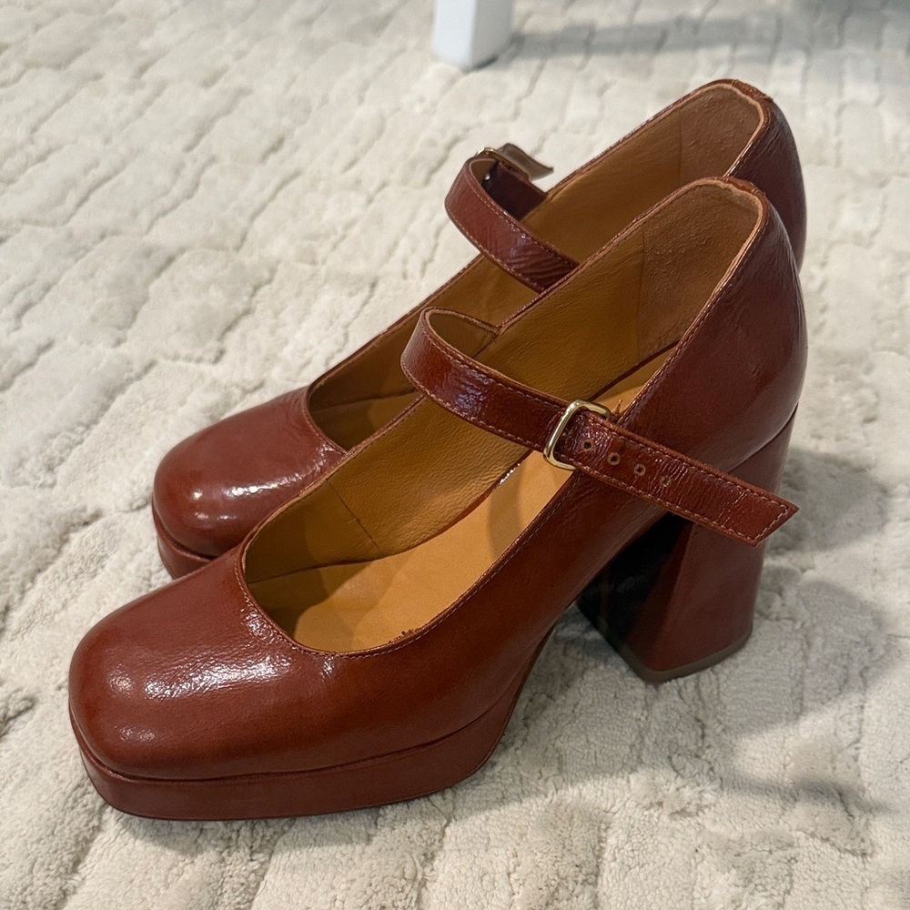 Sézane Georgia High Mary Jane Heels